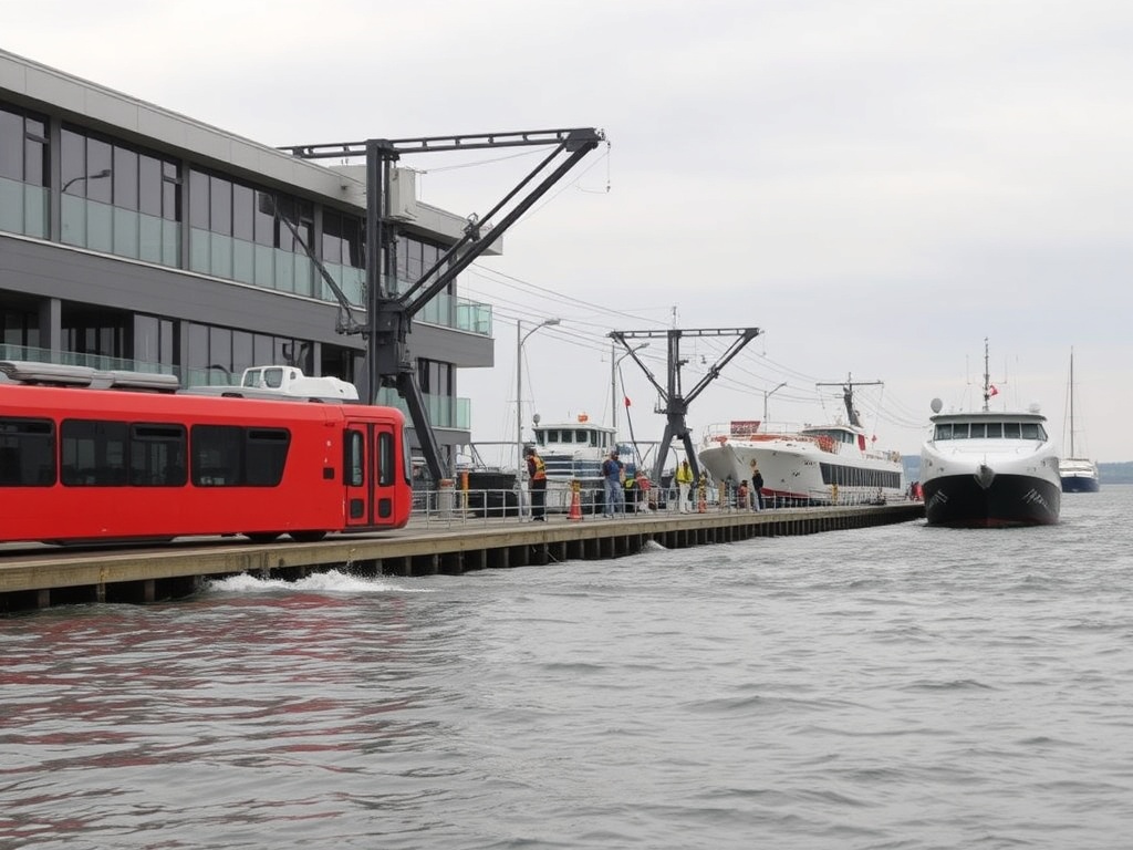 El Puerto de Vilagarcía reasfalta el tramo en mal estado de  O Cavadelo