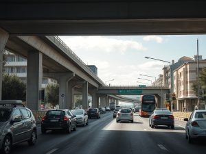 Un aparatoso accidente por una salida de vía en la AP-9 dificulta el tráfico a la entrada de Vigo