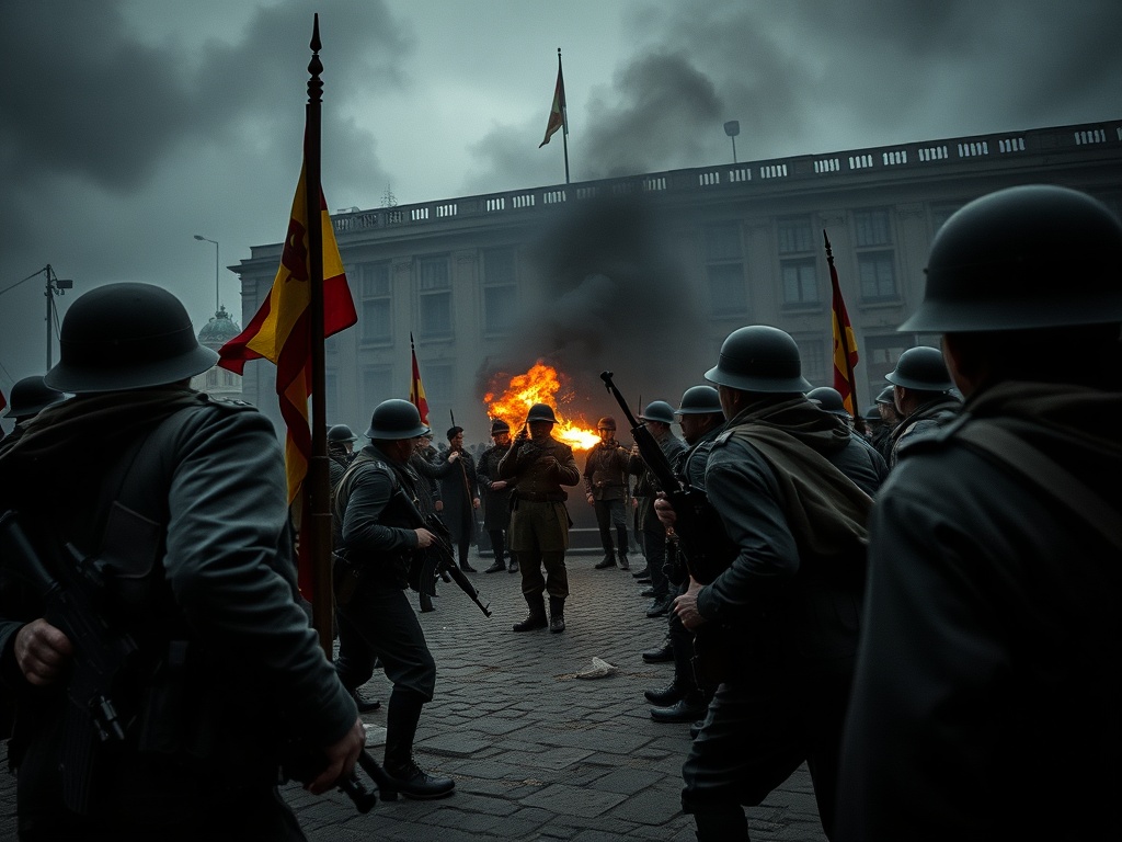 España ante a guerra: principios ou servilismo