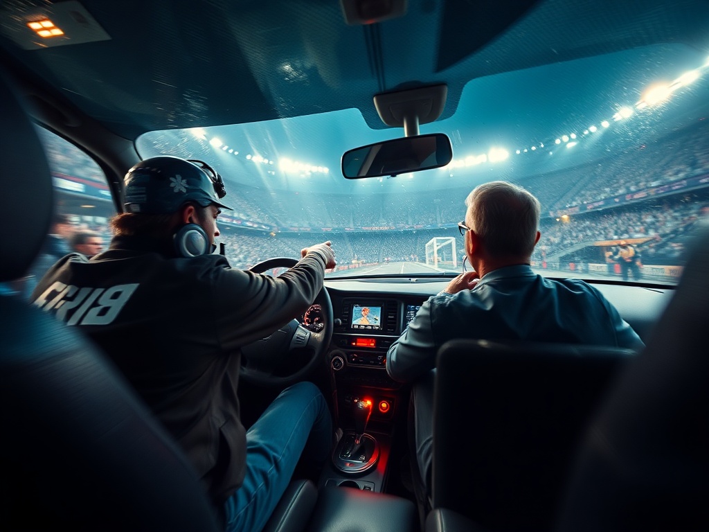Buscan ao condutor dun coche atopado nunha ría en Barcelona durante o temporal