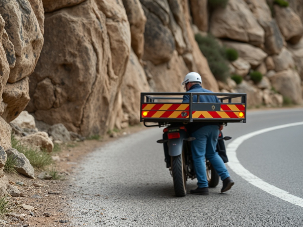Retiran uns colchóns que perdeu un camión no Corredor do Morrazo