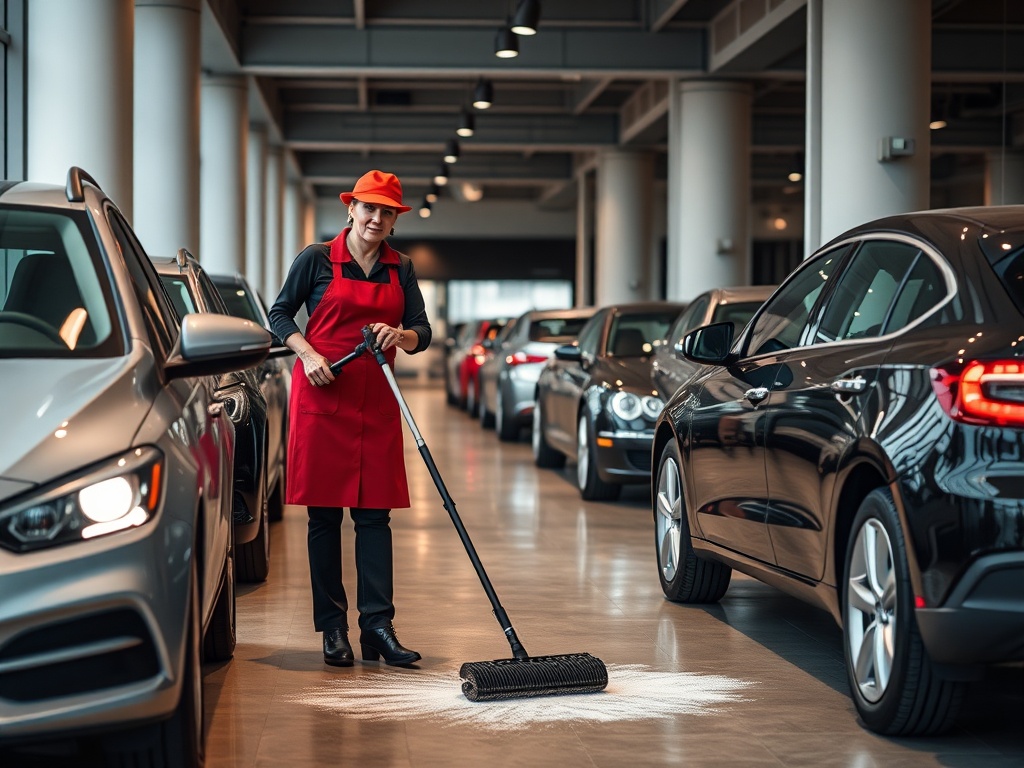 A empresa Mary Poppins fai limpeza de coches en Ribadeo