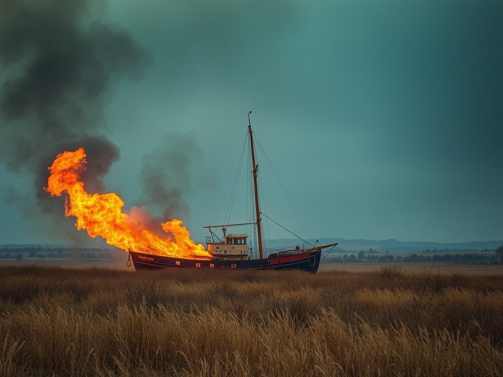Un incendio arrasa unha nave en Tomiño que acollía un coche e material agrícola