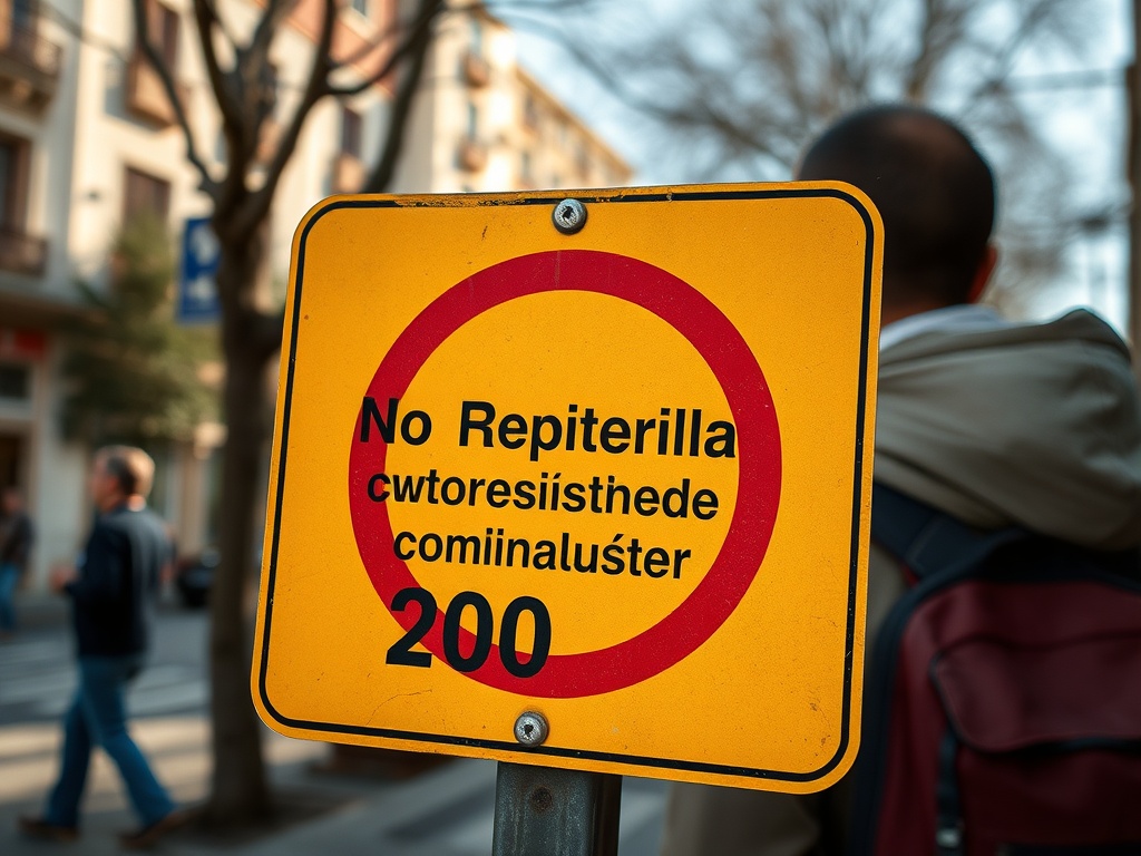 Coñeces este sinal? Non respectalo poderíache supoñer unha multa de 200 euros.