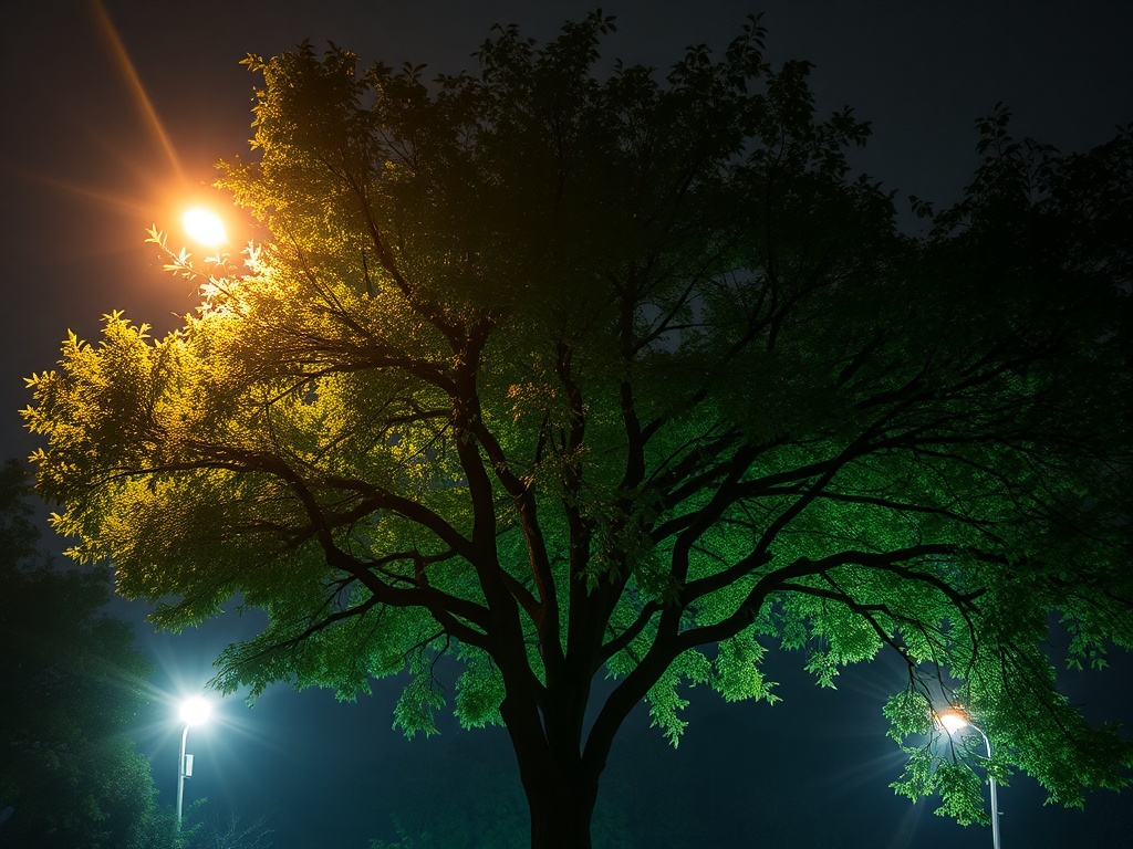 O erro de iluminar as árbores: a contaminación luminosa dispara o pole e agrava as alerxias