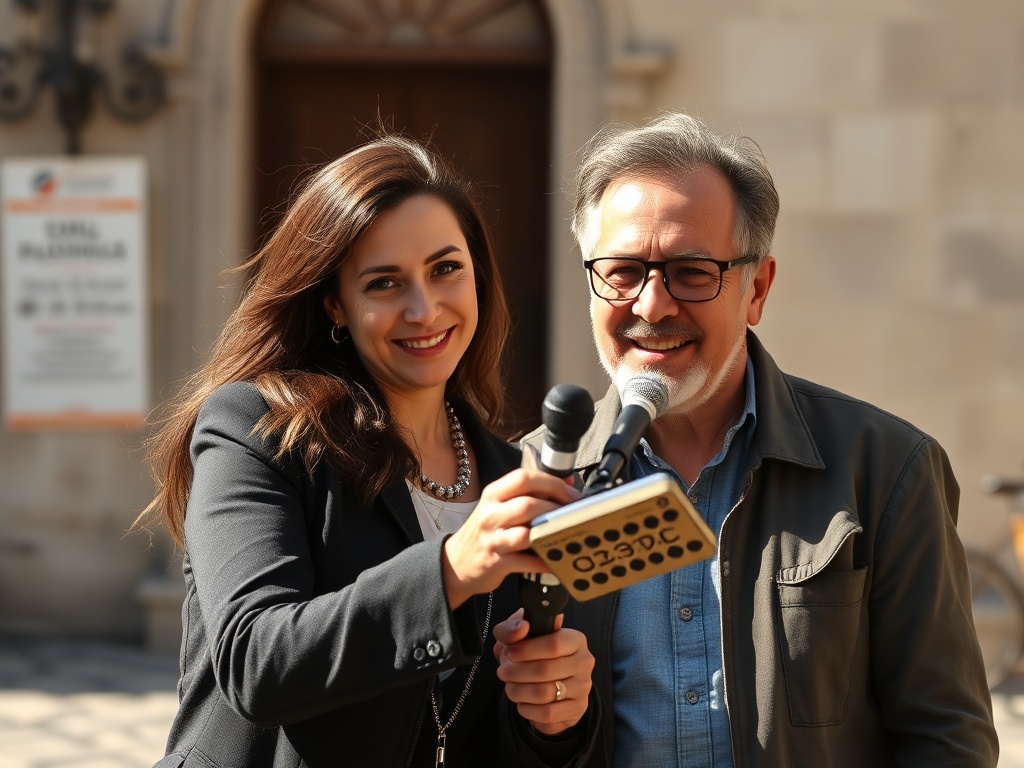 Con Carmen e Eustaquio na lembranza