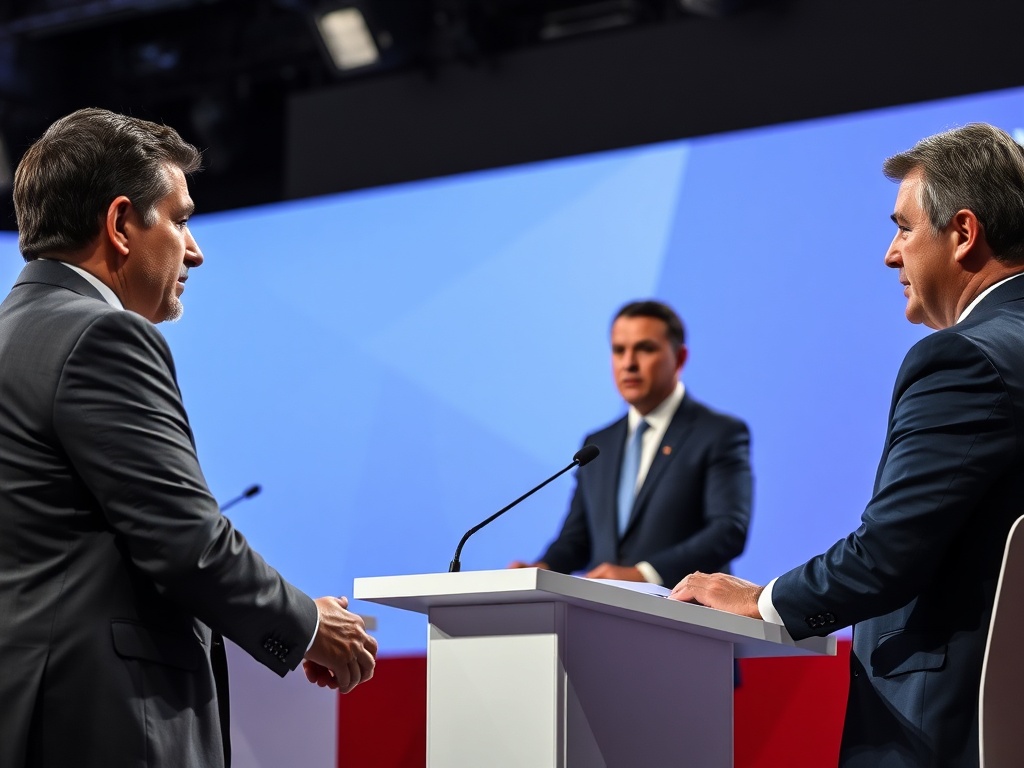 Mañueco, Martínez e Pollán enfróntanse no primeiro debate das eleccións de Castela e León