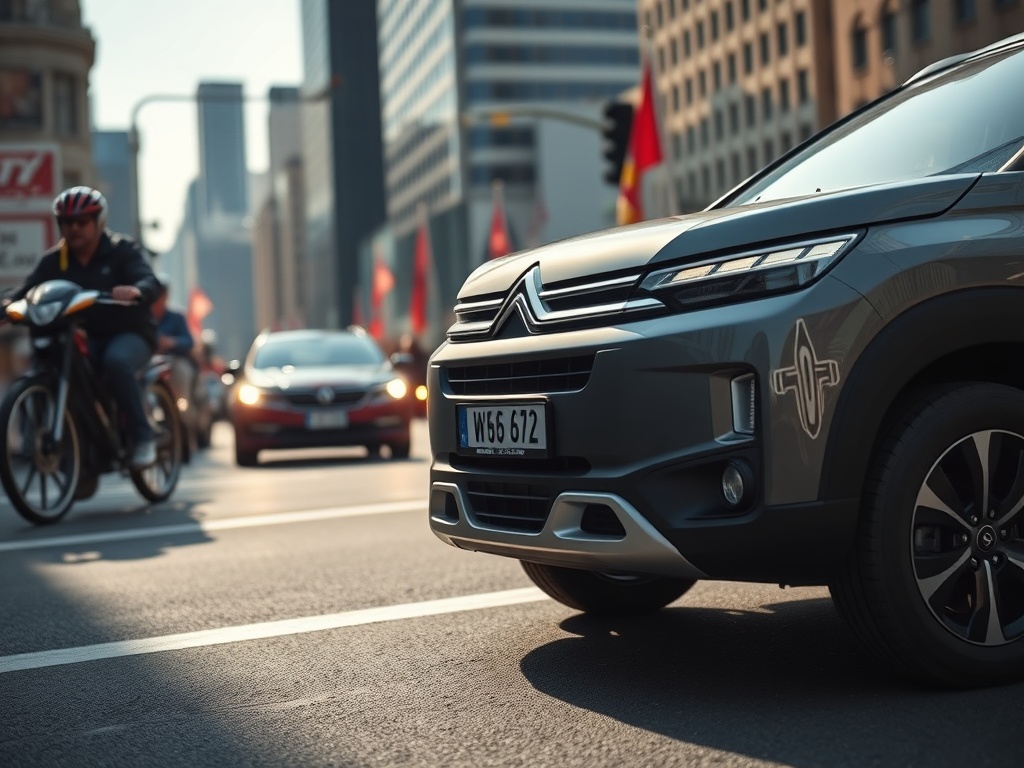 Un Citroën GS e a frota de Boston