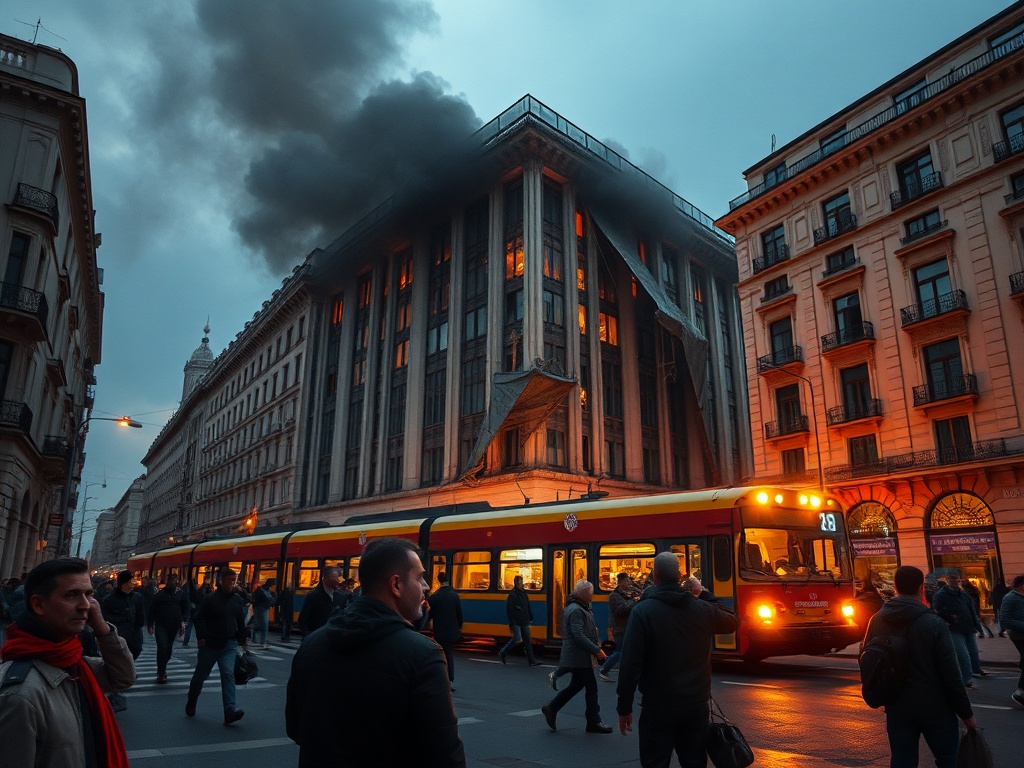 TÍTULO: Ao menos dúas persoas mortas e decenas de feridos ao estrelarse un tranvía contra un edificio no centro de Milán