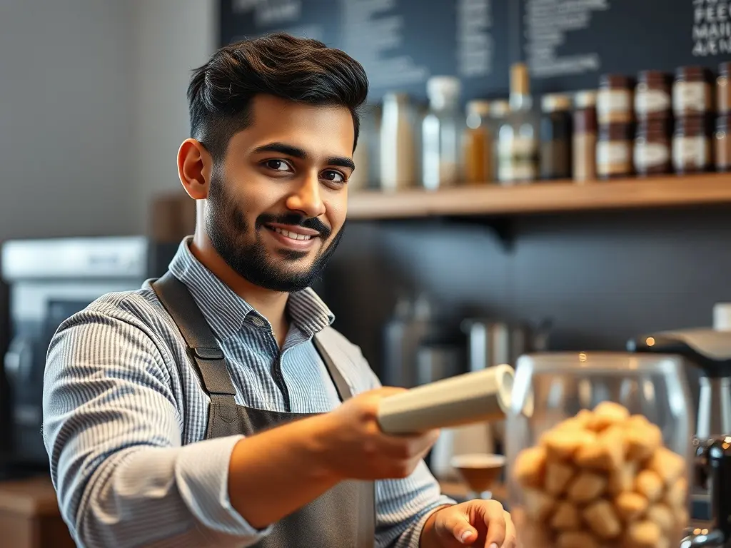 Mohamed Anouar, alumno de Hostelería en Foz: En 2024 soñé con ser barista profesional