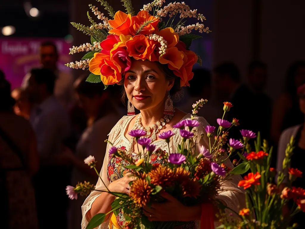 TÍTULO: Unha veciña de Guitiriz participa este fin de semana na Copa de España de Arte Floral