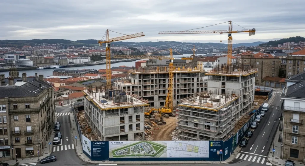 O PIA de O Vinteún arrancará antes de fin de ano con máis de mil vivendas, moitas delas protexidas