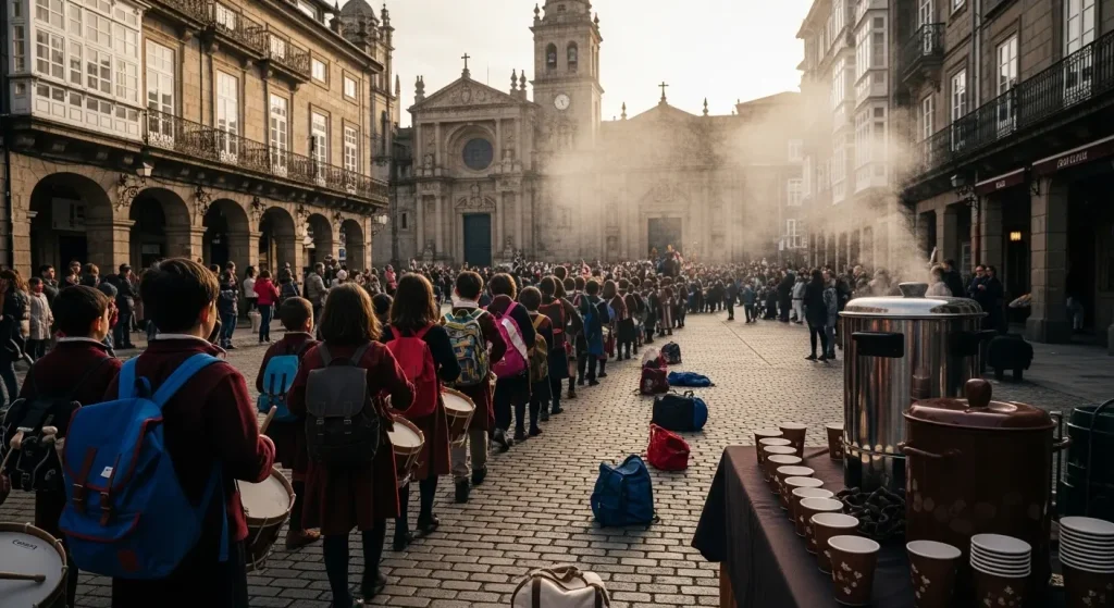 Máis de 2.200 escolares e 50 colexios enchen Vigo na Reconquistiña que abre a semana grande