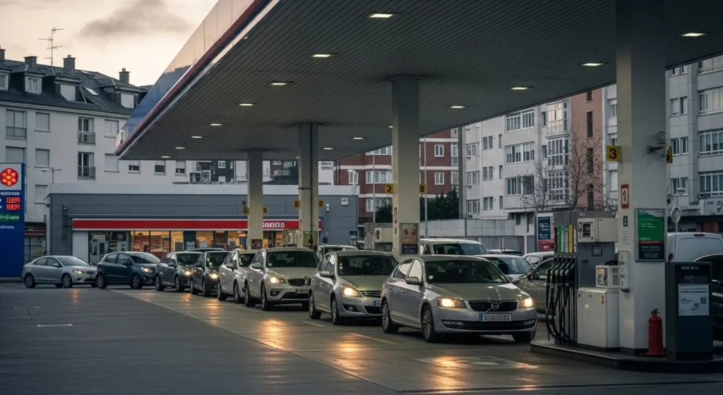 A rebaixa do IVE chega aos surtidores da Coruña: colas, descontos dispares e condutores que agardaron para aforrar