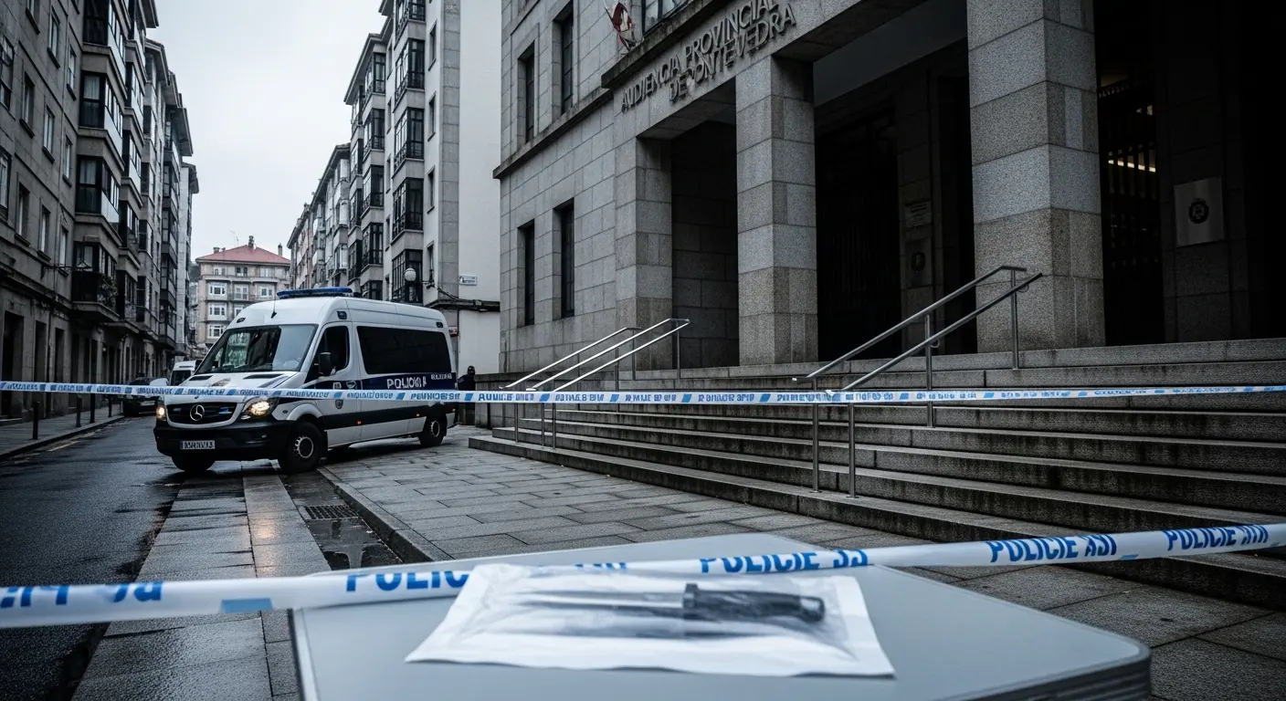 Juzgan en Pontevedra al acusado de asesinar a cuchilladas a un joven en Salceda en 2019; la Fiscalía pide 25 años de prisión