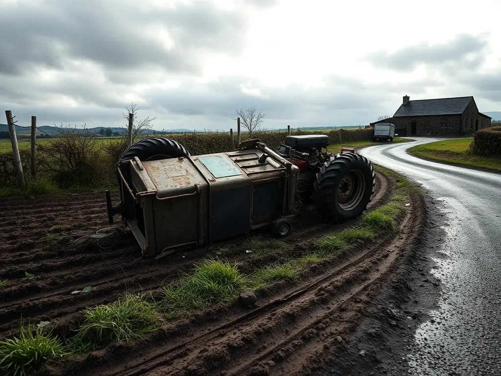Falece un veciño do Corgo tras volcar o seu tractor nunha finca de Queizán