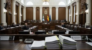 Goretti Sanmartín supera a cuestión de confianza e aproba os orzamentos de Santiago de forma inicial