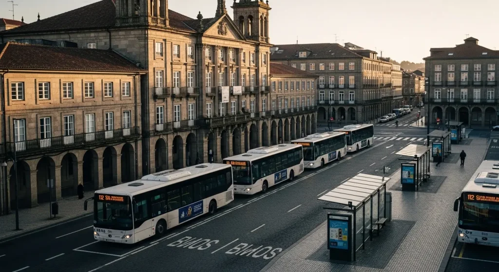 Cinco empresas disputan o contrato do autobús urbano de Santiago: 13 anos e 137 millóns en xogo