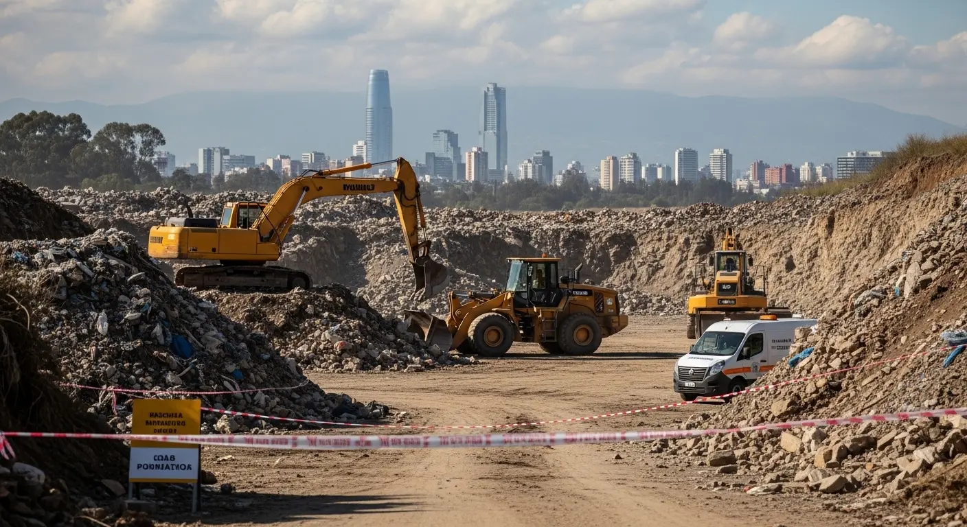 La alcaldesa de Santiago exige a la Xunta un calendario para retirar los residuos de la cantera de Miramontes
