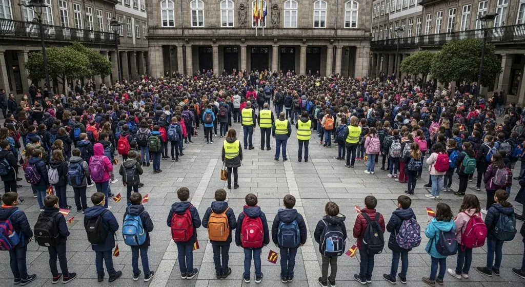 Máis de 2.200 escolares toman Vigo para dar inicio á semana da Reconquista