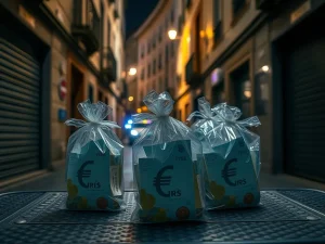 Un achado que interroga ao barrio: como entra o diñeiro do narcotráfico na cidade?