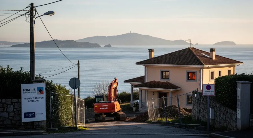 Un chalé de 400 metros en Saiáns, con vistas ás Cíes, pide permiso para ser derrubado tras ser declarado ilegal