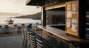 A falta de vivenda e a estacionalidade afogan a contratación nos chiringuitos galegos.