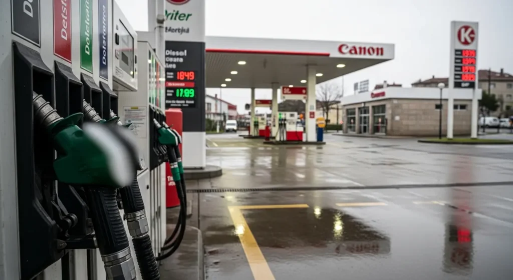 Os prezos do diésel caen con forza en Pontevedra tras a rebaixa fiscal: do centenar de estacións, apenas unha supera os 2 euros