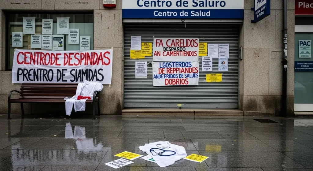A folga dos médicos de Atención Primaria en Vigo entra na súa cuarta semana con encerramentos e unha lista de demandas inamovible