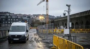 CC.OO. alerta dunha empresa sen rexistro que anuncia a vixilancia da obra da intermodal de Lugo