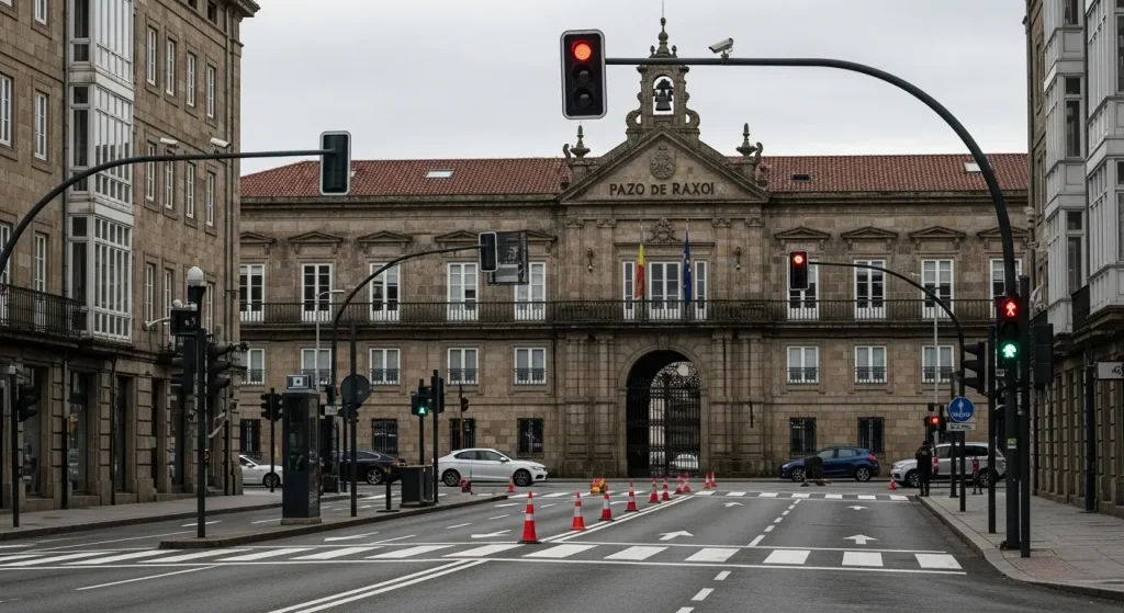 O control do tráfico en Santiago segue bloqueado mentres Raxoi eleva o custo previsto para o contrato
