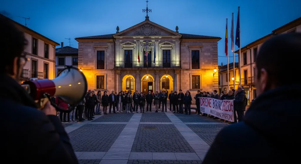 Protesta en Teo pola planta de residuos da construción: a alcaldesa fala de "escrache" e a plataforma nega iso