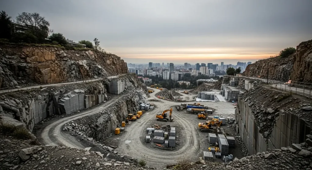 A alcaldesa de Santiago esixe á Xunta un calendario para a retirada e a restauración da canteira de Miramontes