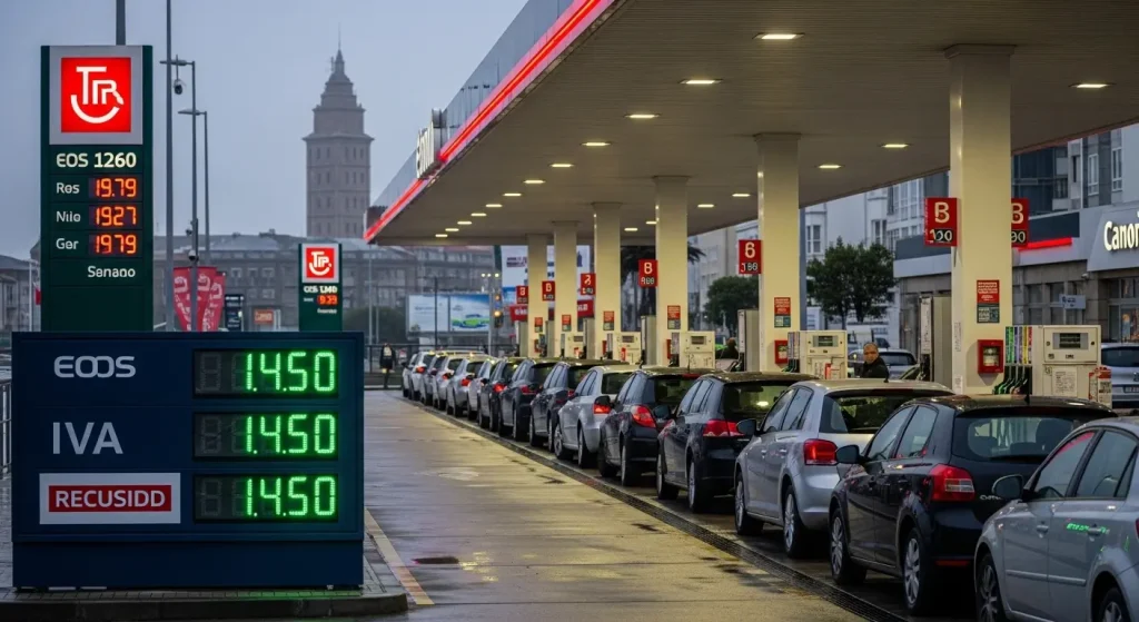 A rebaixa do IVE chega ás gasolineiras de A Coruña: colas, descontos dispares e condutores que agardaron ata o domingo