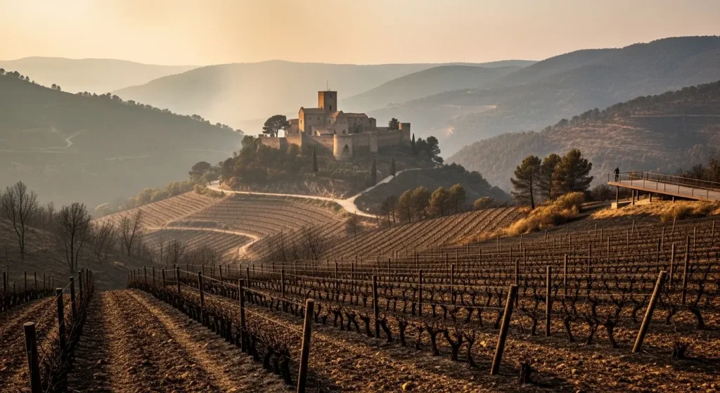 O castelo de Monterrei, illa verde no medio do segundo maior incendio da historia de Galicia