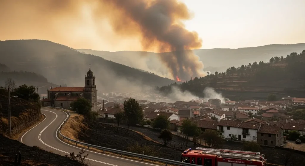O lume cercou Ourense: Seixalbo e Rante soportan horas de angustia nunha xornada de lumes