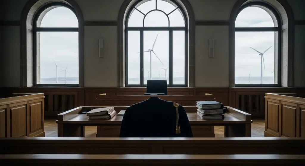 A presidenta do Contencioso do TSXG reordena a sección que paraliza parques eólicos e aparta ao xuíz Villares