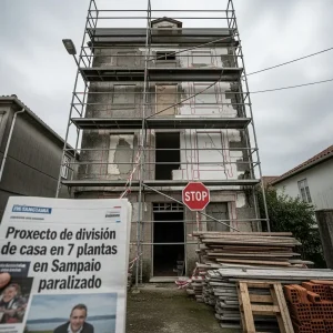 Paralizan proyecto que troceaba casa en 7 pisos en Sampaio