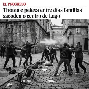 Tiroteo y pelea entre dos familias sacuden el centro de Lugo