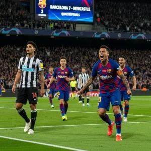 Barcelona 7 2 al Newcastle y entra en cuartos tras 2 parte