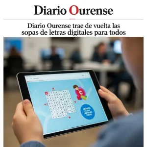 Diario ourensano recupera sopa de letras digital para todos