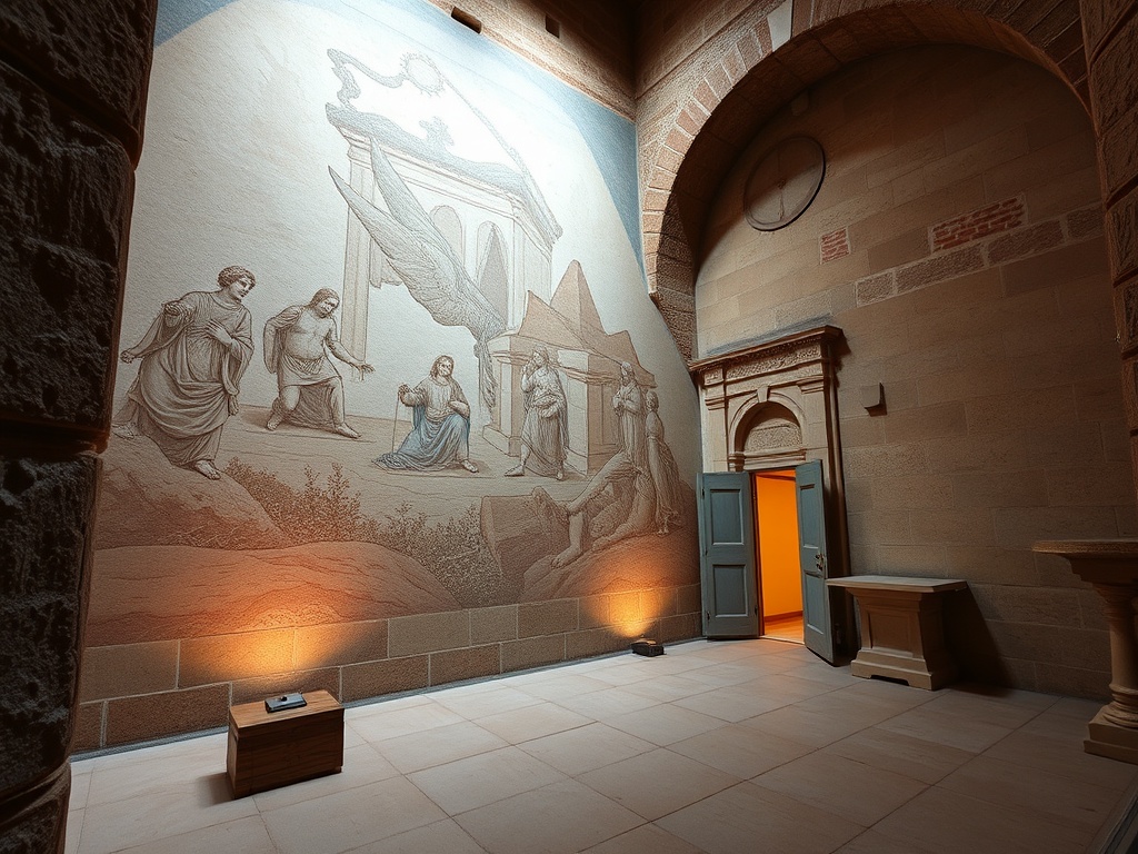 A exposición sobre a muralla na Domus do Mitreo achega "datos inéditos" sobre o monumento