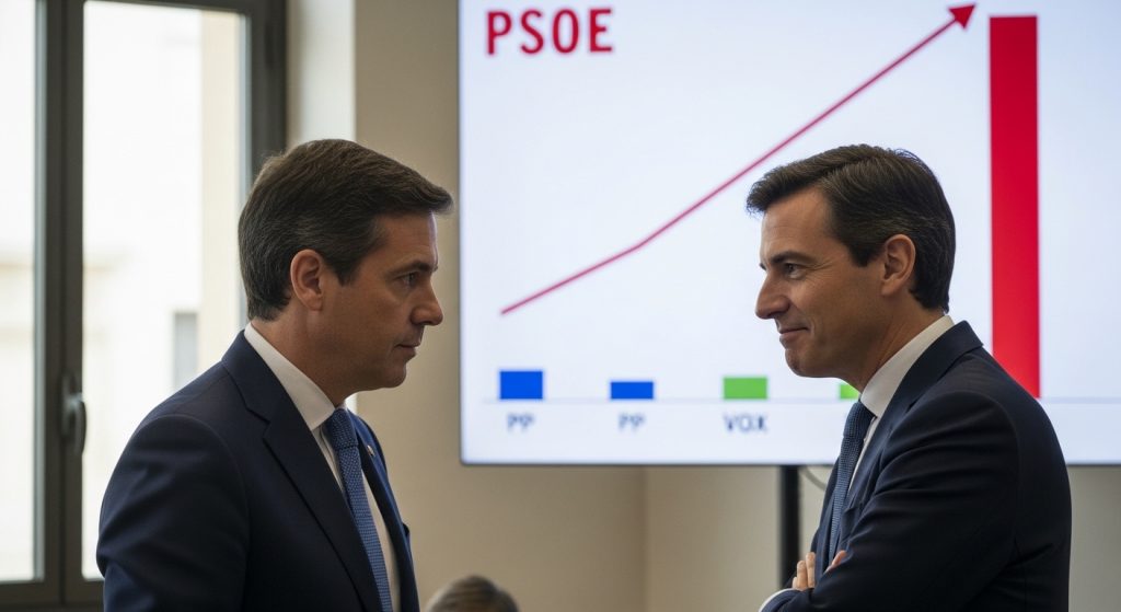 O PP volve depender de Vox en Castilla e León mentres o PSOE medra