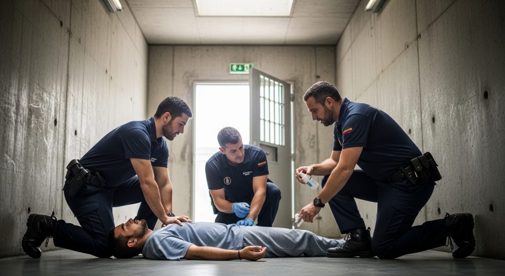 Funcionarios da cárcere de Monterroso salvan a vida dun preso tras unha sobredose e frustran un intento de fuga