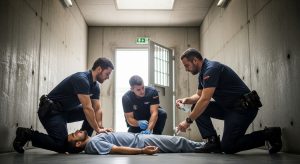 Funcionarios da cárcere de Monterroso salvan a vida dun preso tras unha sobredose e frustran un intento de fuga