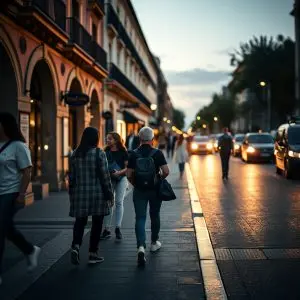 La Esperanza de Triana ya en andas rumbo al Polígono Sur
