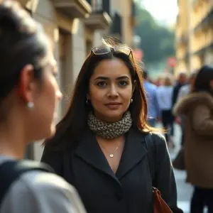 Peruana en Barcelona: contundente sobre el catalán