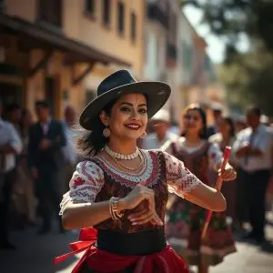 A tradición ponse a bailar en Trives