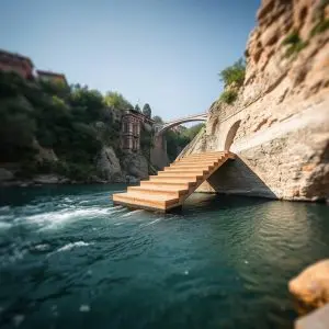 Toledo: Senda Río Tajo abre escalera de madera en Diamantista