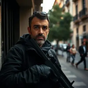 Un hombre atrinchera vivienda en Madrid armado con catana